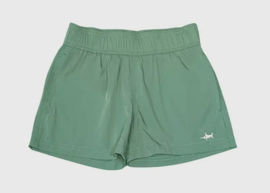 Salt Water Boys Co. Green- Inlet Performance Shorts