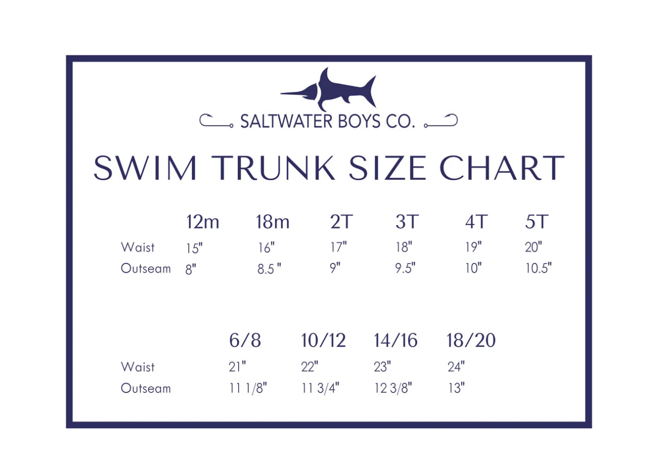 Salt Water Boys Co. Grey Surfboards - Swim Trunks